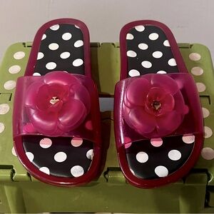 Kate Spade flat slides, size 7.